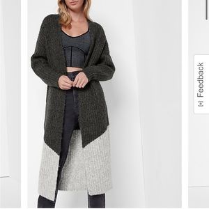 Express Duster Cardigan - Colorblock - New with tags
